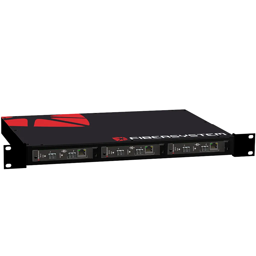 Rack 19” 1HU 3 card slots